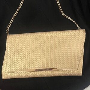 Gold Women's Clutch Bag
